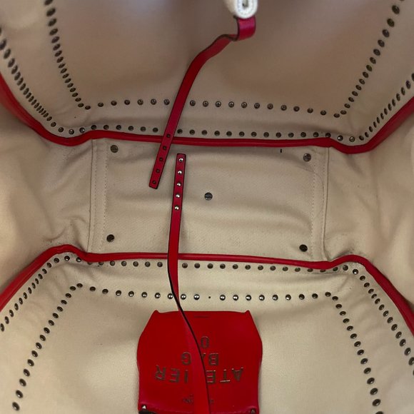 Valentino Garavani Atelier 01 Tote Studded Canvas Medium - Picture 12 of 14
